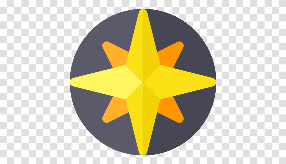 North Star Circle, Symbol, Star Symbol, Sun, Sky Transparent Png