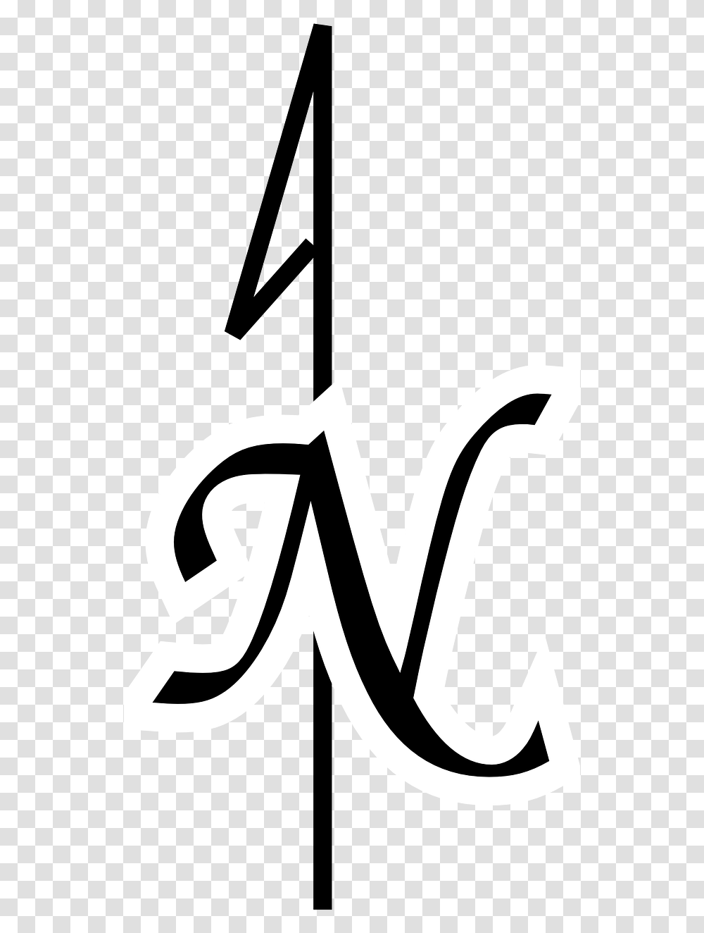 North Symbol Black Arrow White North Map Symbol, Label, Logo, Trademark Transparent Png
