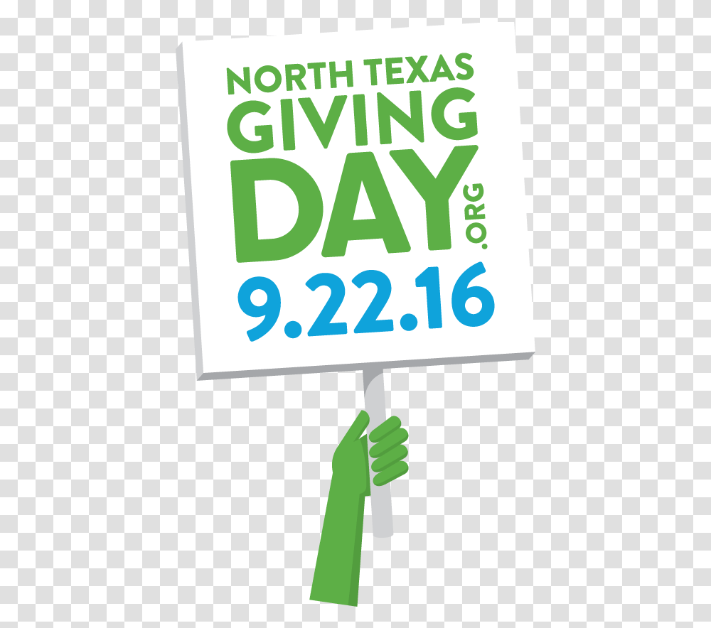 North Texas Giving Day Is September 22 2016 And Priderock Sign, Word, Poster, Advertisement Transparent Png