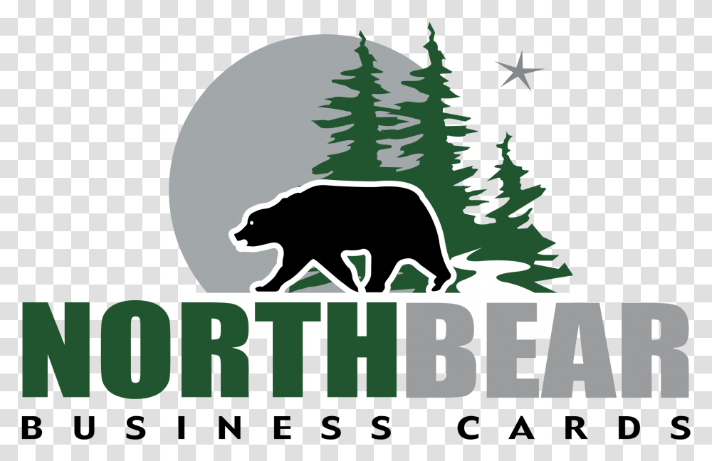 Northbear Business Cards Logo Blue Mountain, Tree, Plant, Poster, Fir Transparent Png