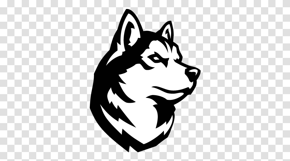 Northeastern Huskies News Scores Northeastern Husky Logo, Stencil, Person, Human Transparent Png