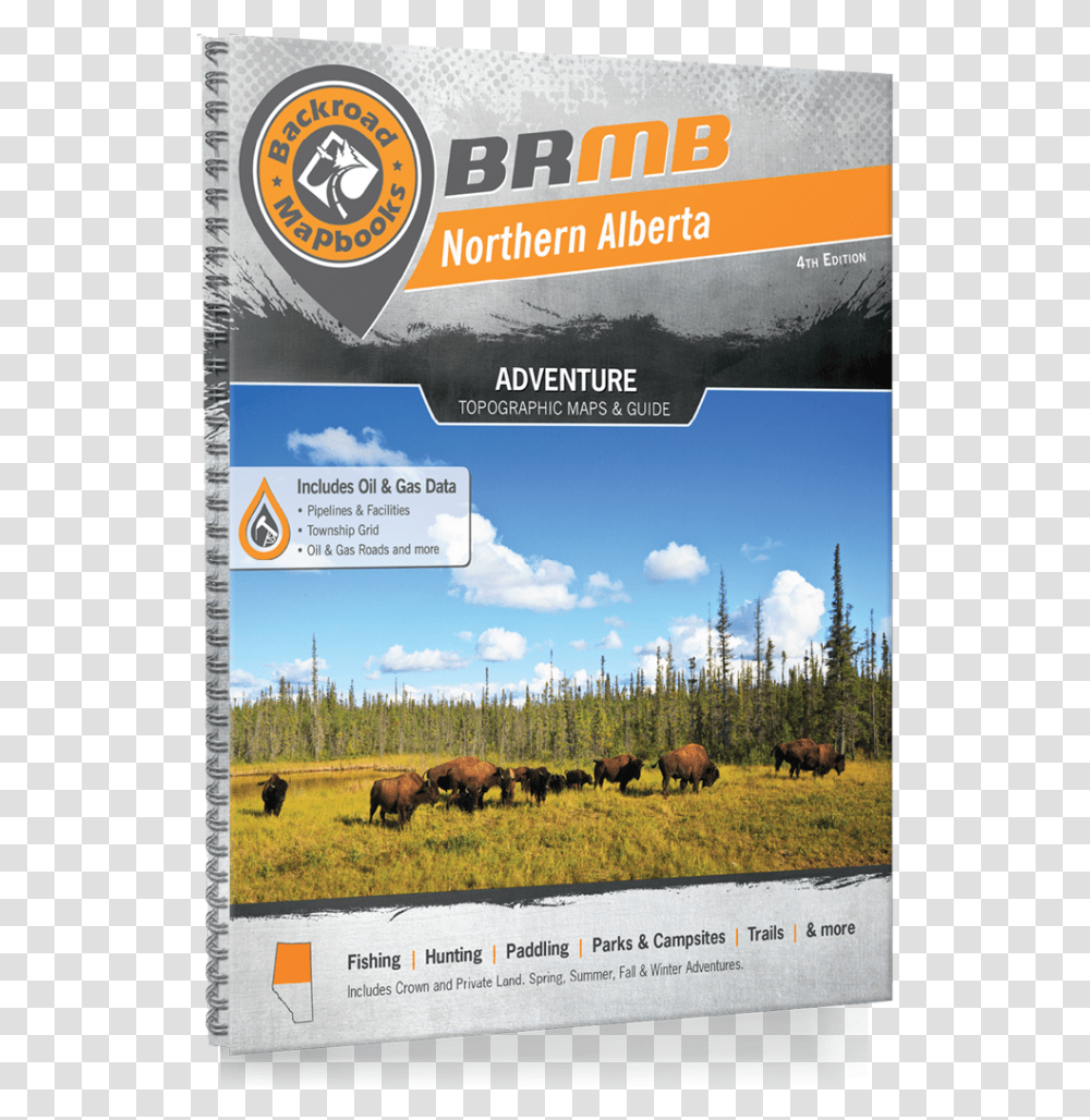 Northern Alberta 4th Edition Backroad Mapbook Northern Alberta, Cow, Cattle, Mammal, Animal Transparent Png