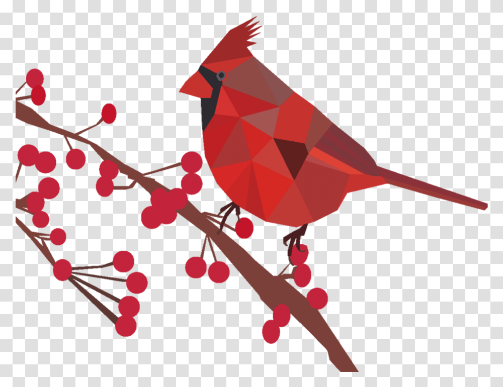 Northern Cardinal Bird Origami Art Northern Cardinal, Animal, Finch, Jay Transparent Png