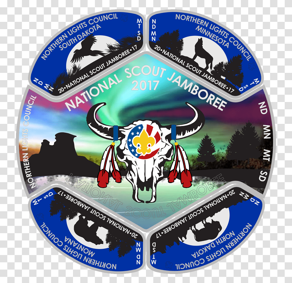 Northern Lights Council National Scout Jamboree Patches, Disk, Dvd Transparent Png