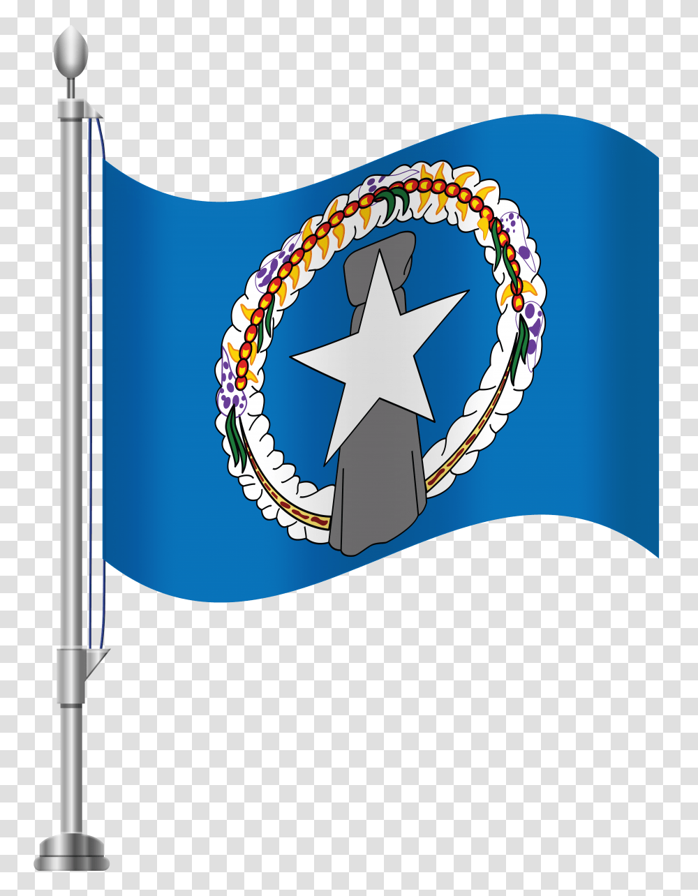 Northern Mariana Islands Flag Clip Art, Star Symbol, Apparel Transparent Png