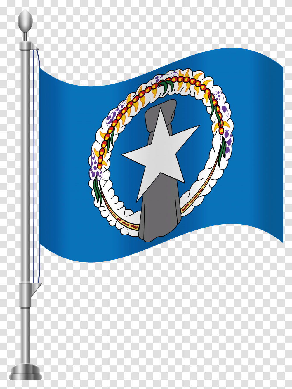 Northern Mariana Islands Flag Clip Art, Star Symbol, Apparel Transparent Png