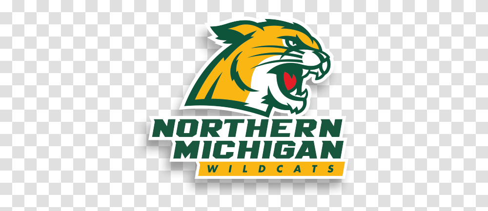 Northern Michigan University Logo Northern Michigan University Wildcats Logo, Label, Text, Animal, Mammal Transparent Png