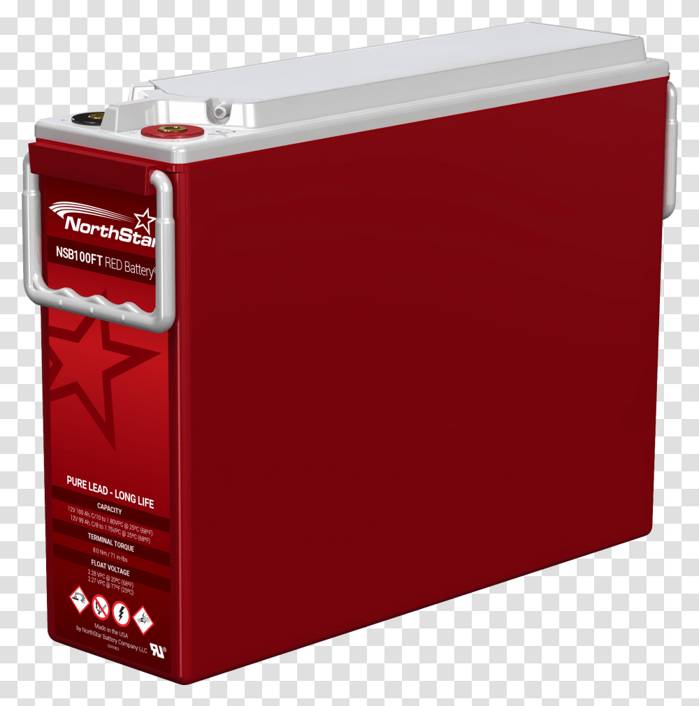 Northstar Nsb100ft Red Battery Northstar Nsb100ft Red Battery, Mailbox, Letterbox, File Binder, Text Transparent Png