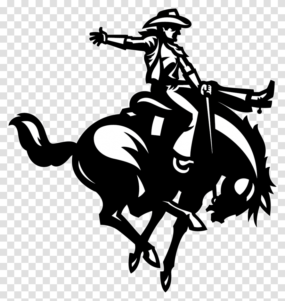 Northwestern Horse And Rider Logo Northwestern Oklahoma State University Mascot, Knight, Stencil, Animal, Mammal Transparent Png