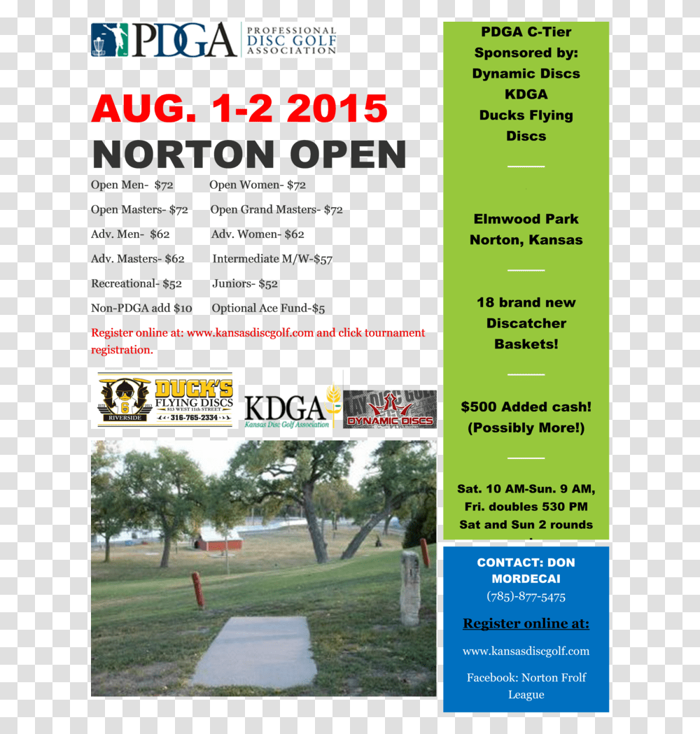 Norton Open Pdga C Tier Aug Professional Disc Golf Association, Flyer, Poster, Paper, Advertisement Transparent Png