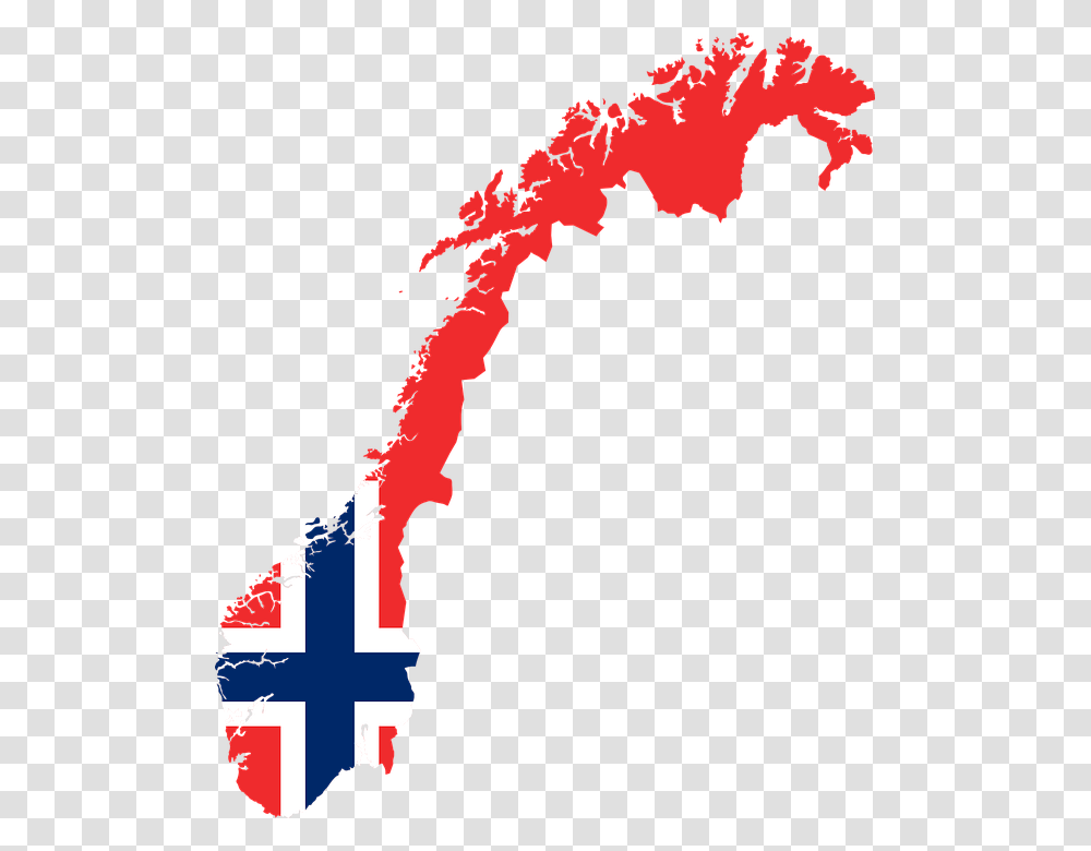 Norway Country Europe Flag Borders Map Nation Norway Map Flag, Leaf, Plant, Bonfire Transparent Png