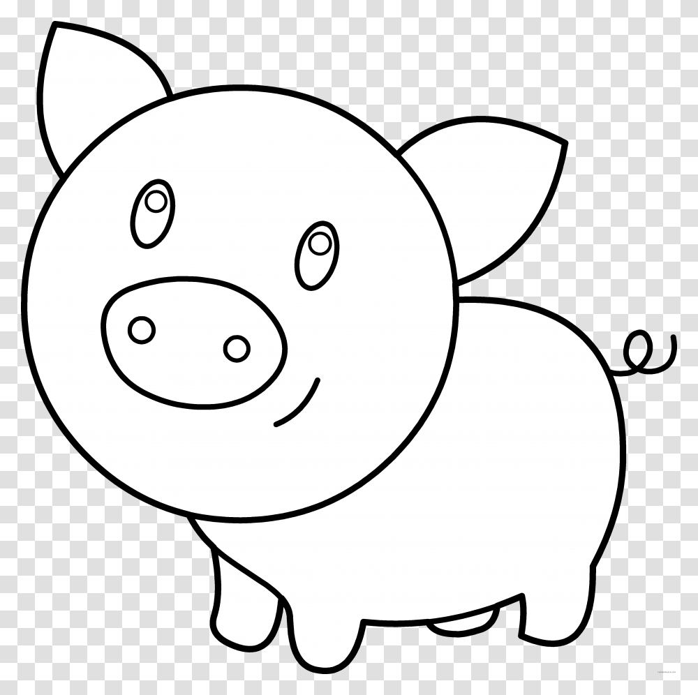Nose Clipart Black And White Pig Cartoon Black And White, Mammal, Animal, Snowman, Winter Transparent Png