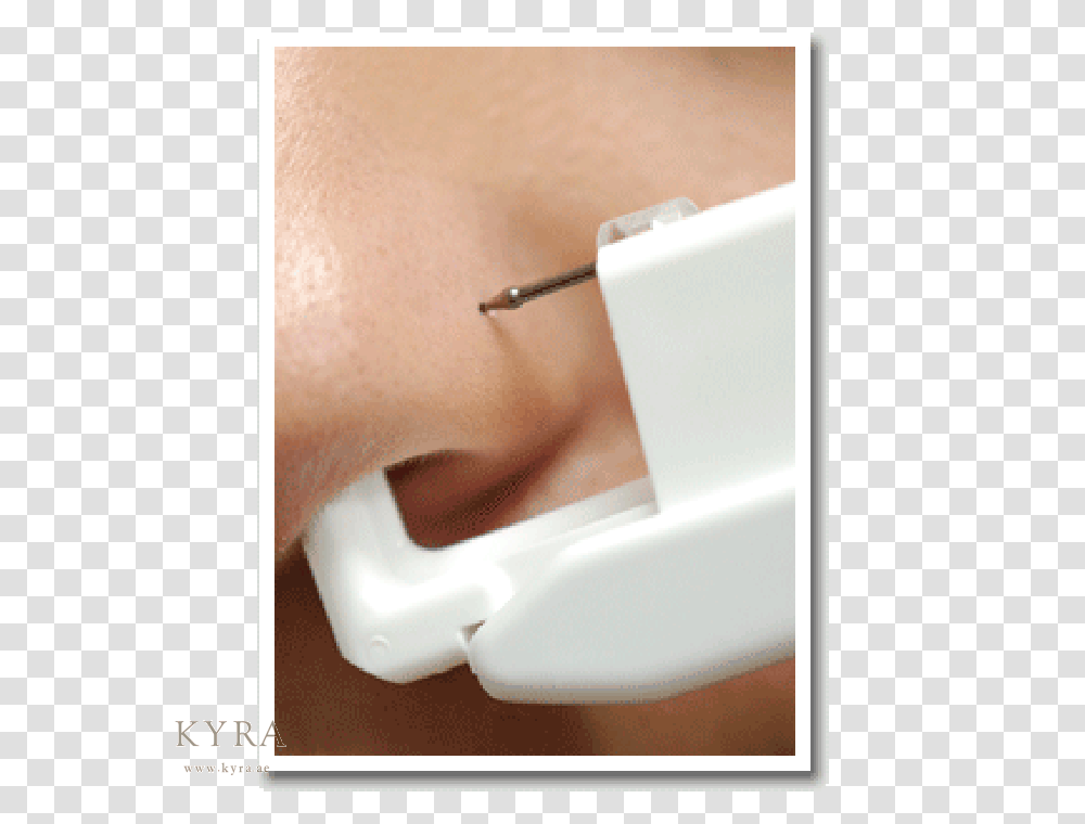 Nose Stud In White Gold In Cz, Jaw, Face, Piercing, Bathtub Transparent Png