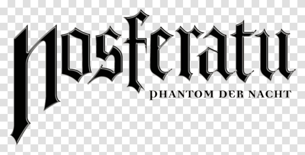 Nosferatu Phantom Der Nacht Movie Horizontal Black Nosferatu Logo, Alphabet, Label, Handwriting Transparent Png