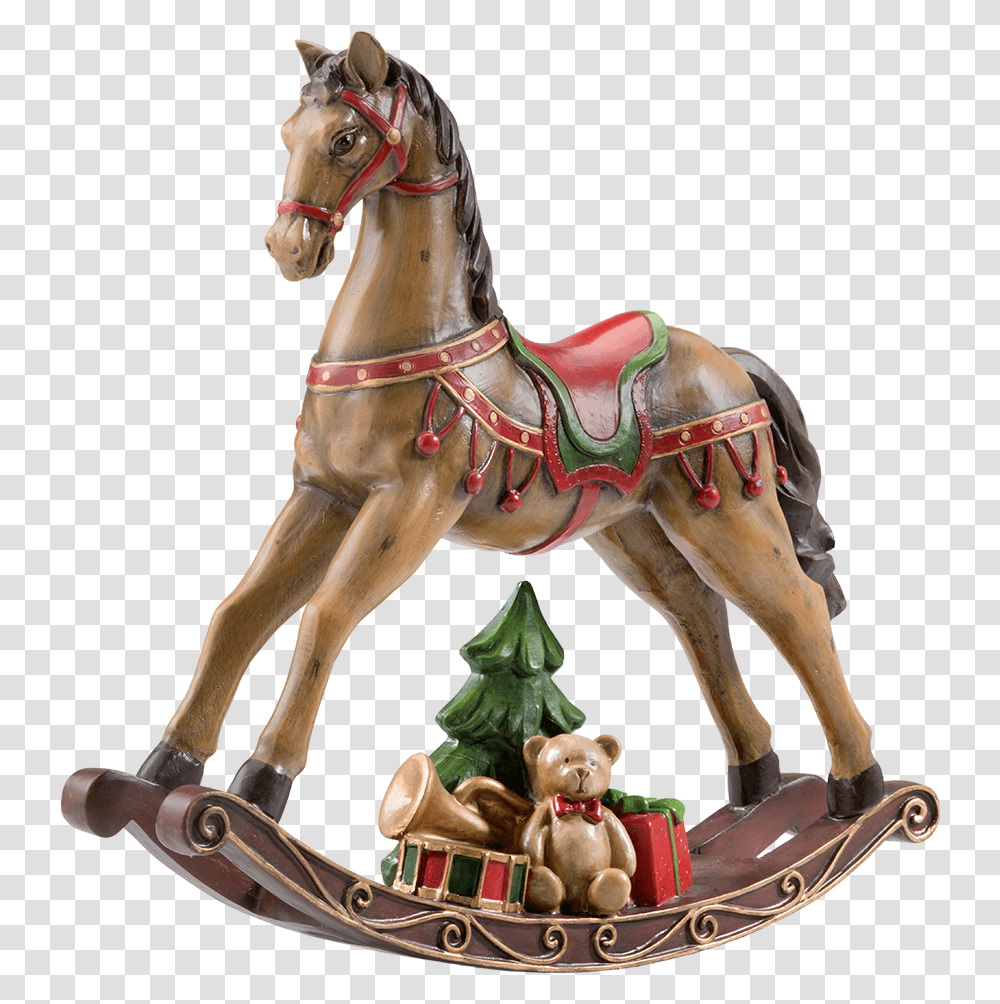Nostalgic Rocking Horse Brown Stallion, Mammal, Animal, Figurine, Colt Horse Transparent Png