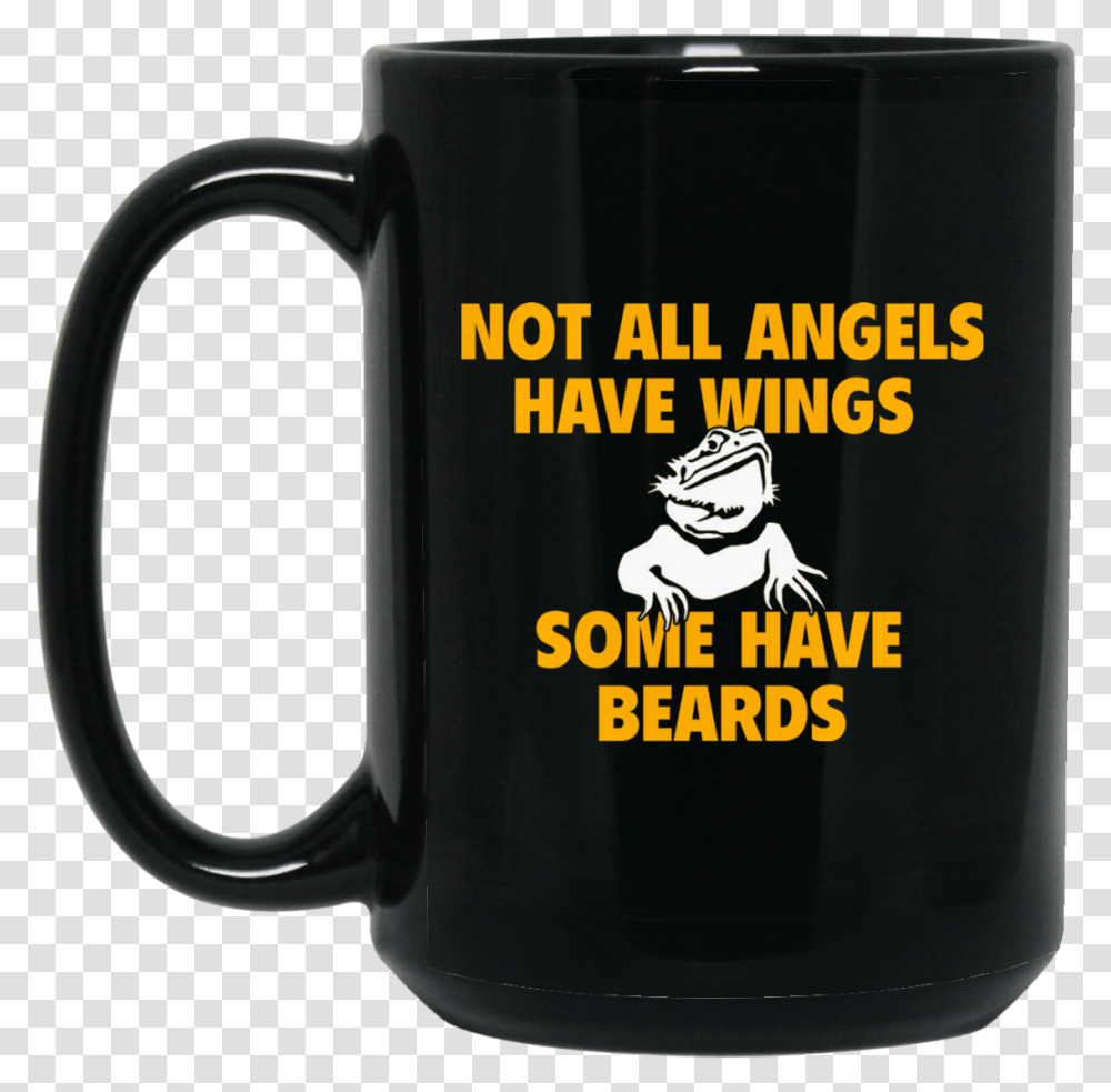Not All Angels Have Wings Some Have Beards Large Black Michael Myers Coffee Mug, Coffee Cup, Stein, Jug, Beer Transparent Png