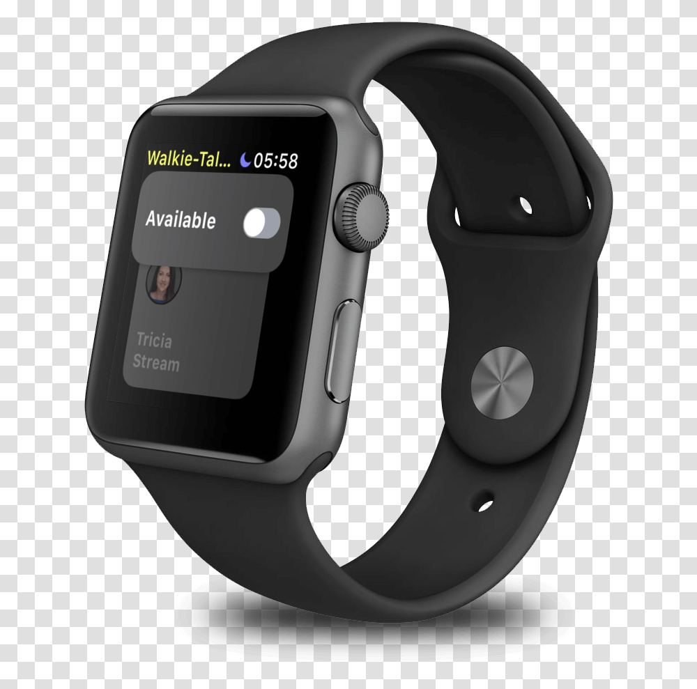 Not Available Setting In The Walkie Talkie Feature Black Apple Smart Watch, Wristwatch, Helmet, Apparel Transparent Png