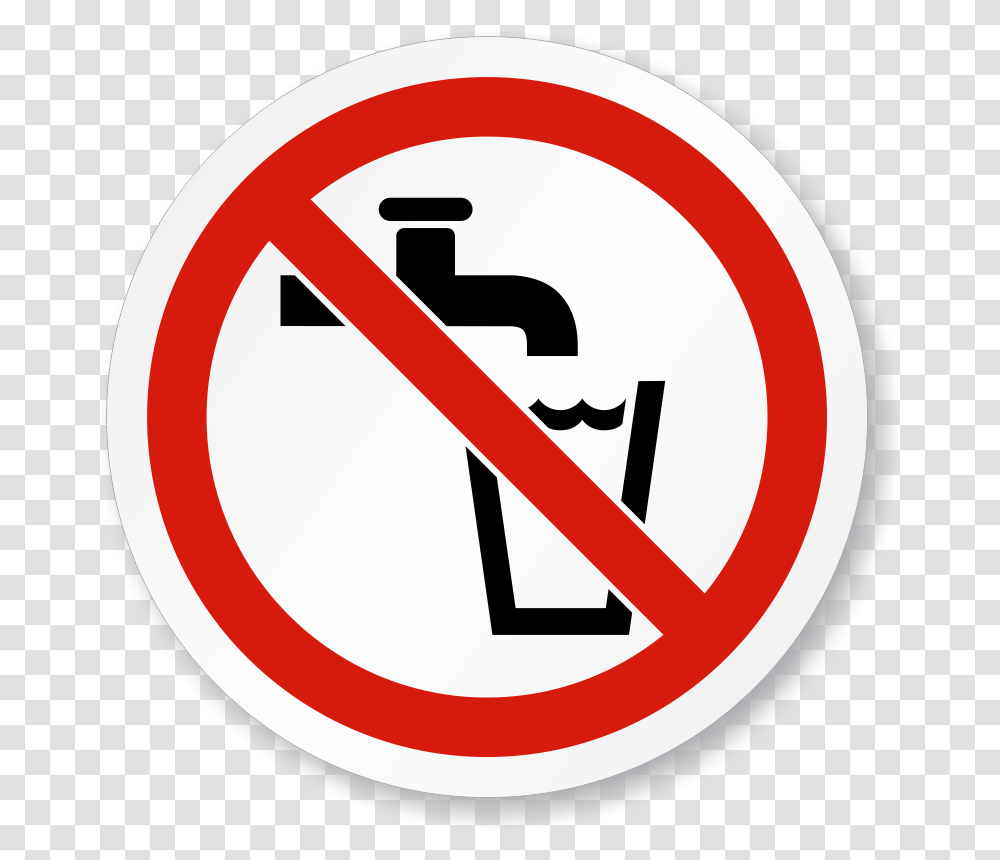 Not Drinking Symbol Iso Do Not Drink Sign, Road Sign, Stopsign Transparent Png