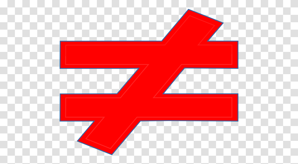 Not Equal To Clip Art, Logo, Trademark, First Aid Transparent Png