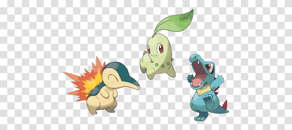 Not Even Cult Appeal - Everybody Wants To Be A Master Pokemon Chikorita Cyndaquil Totodile, Animal, Bird, Art, Graphics Transparent Png