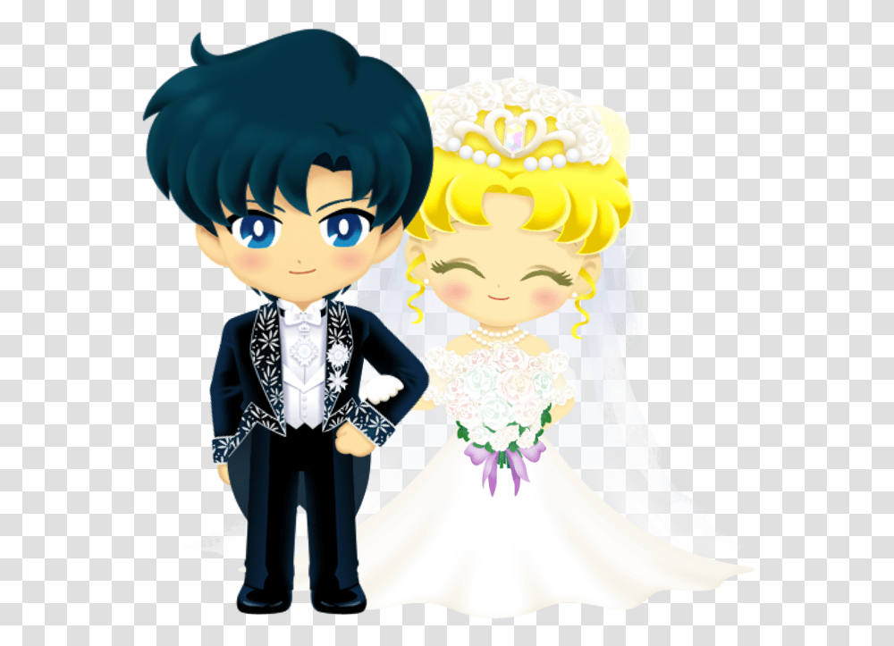 Not Exactly What I Meant By Engaged But Okay Sure Sailor Moon Tuxedo Mask Chibi, Person, People Transparent Png