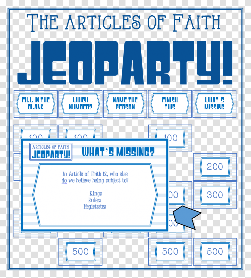 Not Jeopardy Jeoparty See What I Did There, Poster, Advertisement, Flyer, Paper Transparent Png