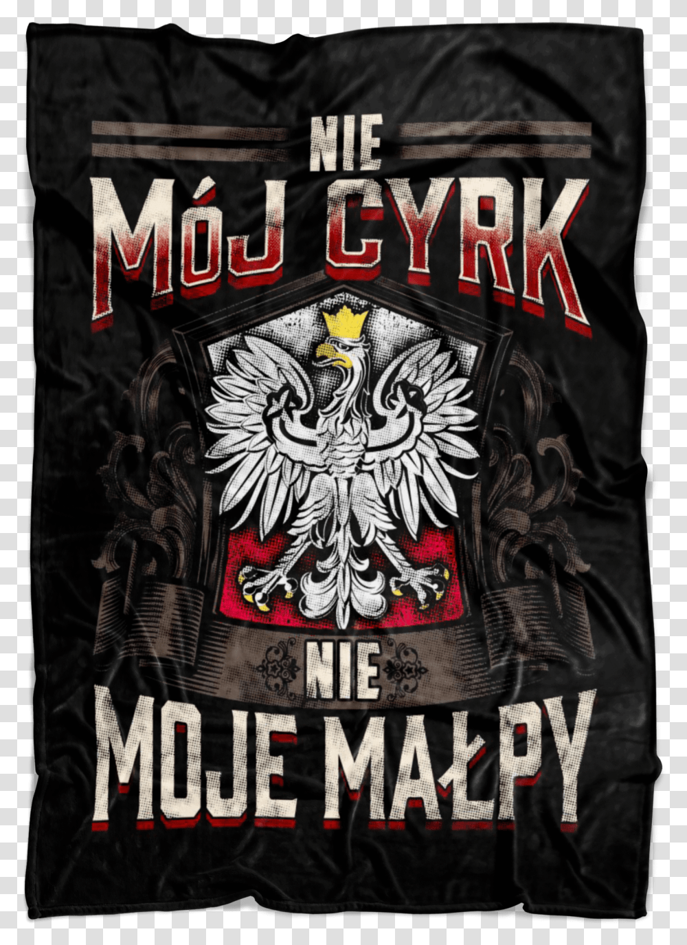 Not My Circus Not My Monkeys Black Fleece Blanket Poland, Poster, Advertisement, Vest Transparent Png