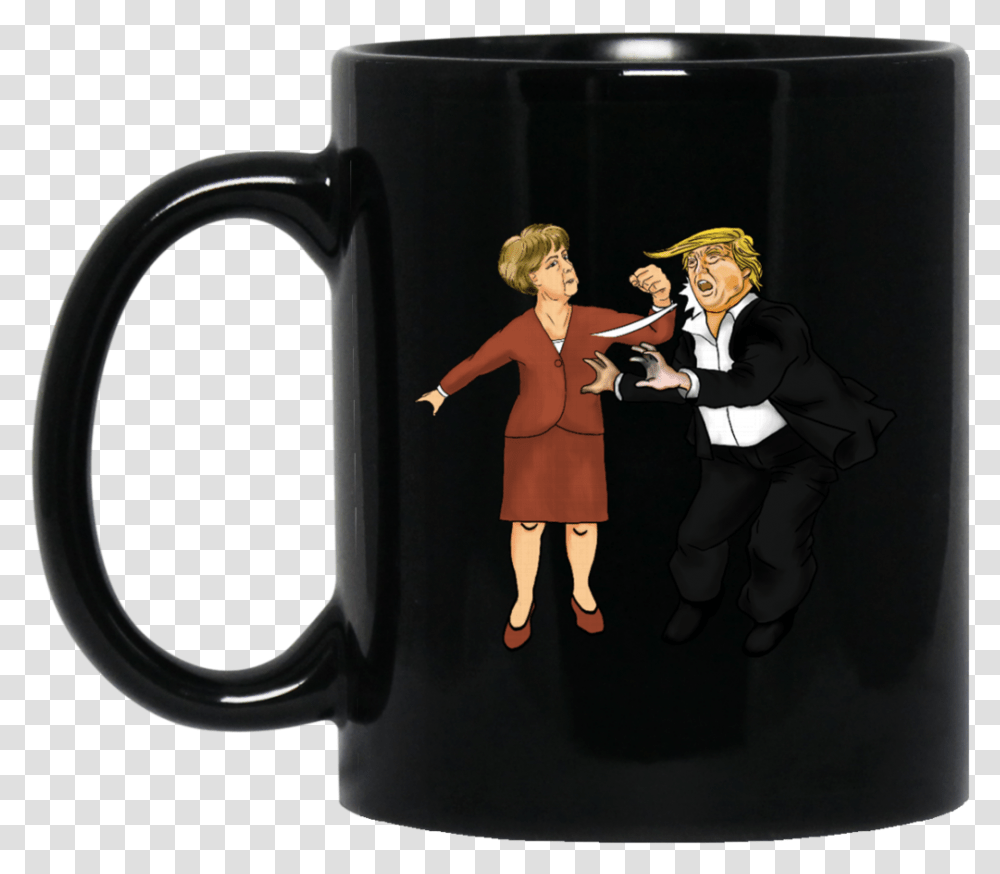 Not My President Mug Angela Merkel Hit Trump Anti Trump, Coffee Cup, Person, Human, Elk Transparent Png