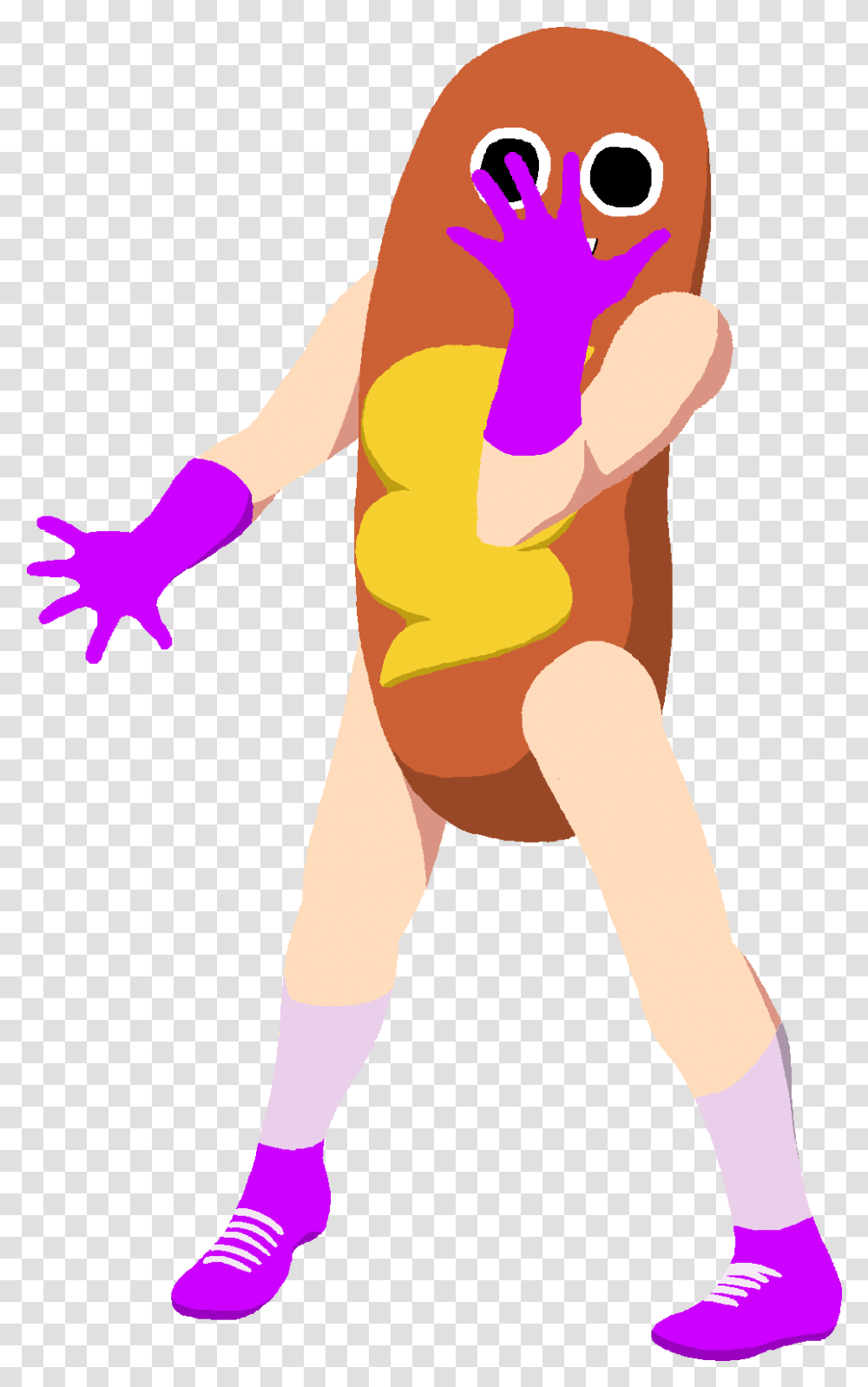 Not Quite Cena Hotdog Man Allows You To See Him As Hot Dog Giornos Pose, Person, Baby, Leisure Activities Transparent Png