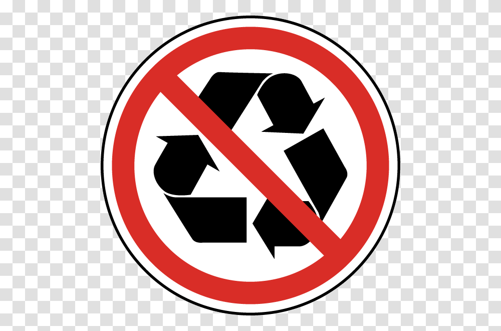 Not Recyclable Symbol, Road Sign, Rug, Recycling Symbol, Stopsign Transparent Png