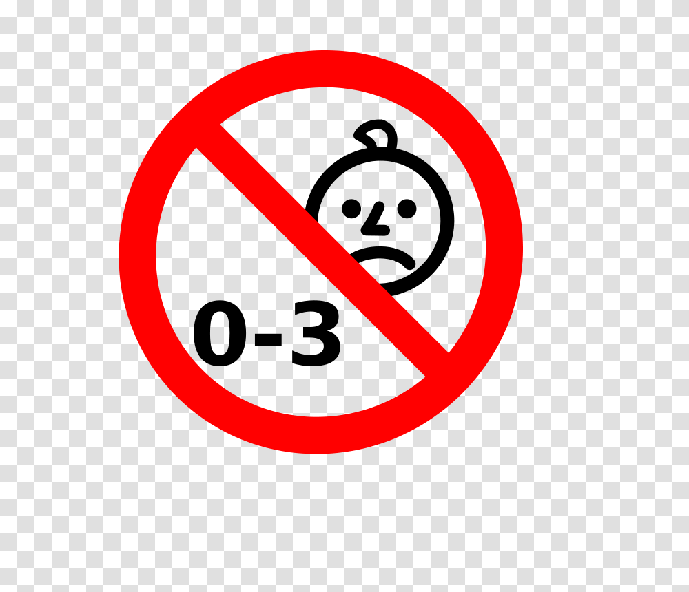 Not Suitable For Children With Age 0, Sign, Road Sign, Stopsign Transparent Png