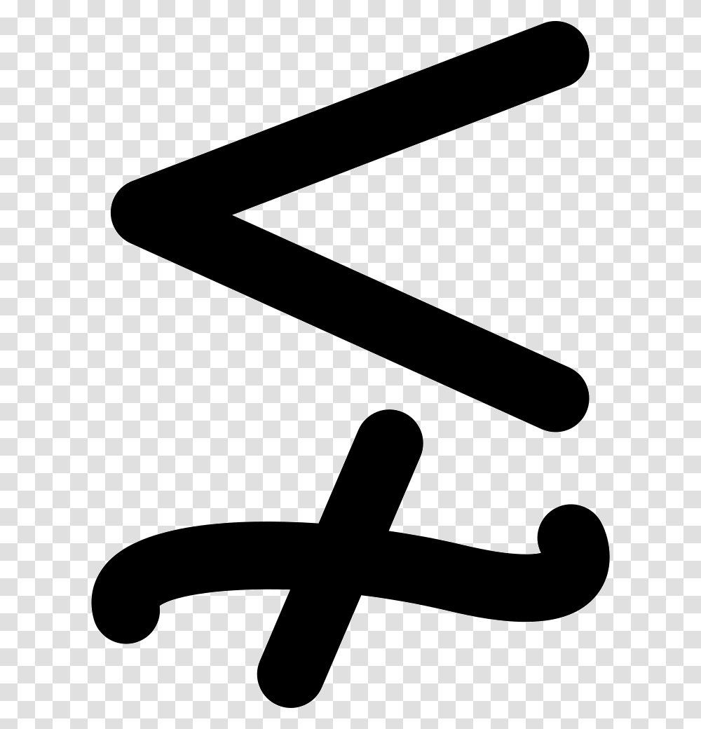 Not Symbol Symbol Equivalent Sign, Hammer, Tool, Hook, Triangle Transparent Png