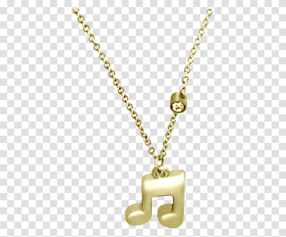 Nota Musical Dorada Locket, Pendant, Necklace, Jewelry, Accessories Transparent Png