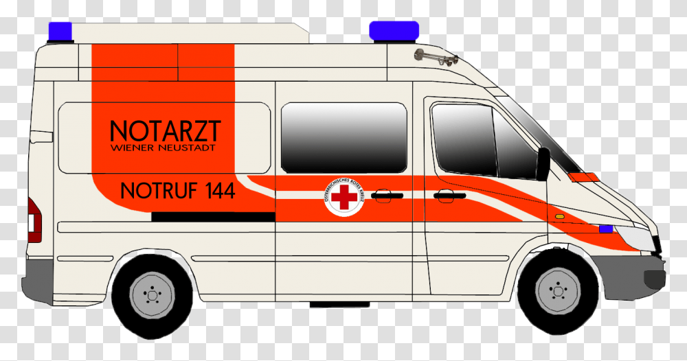 Notarztwagen Rk Wiener Neustadt Compact Van, Ambulance, Vehicle, Transportation, Fire Truck Transparent Png