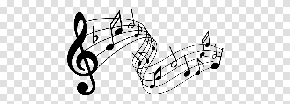 Notas Musicais Adesivo Parede Partitura Musical Modelo Music Free Clip Art, Gray, World Of Warcraft Transparent Png