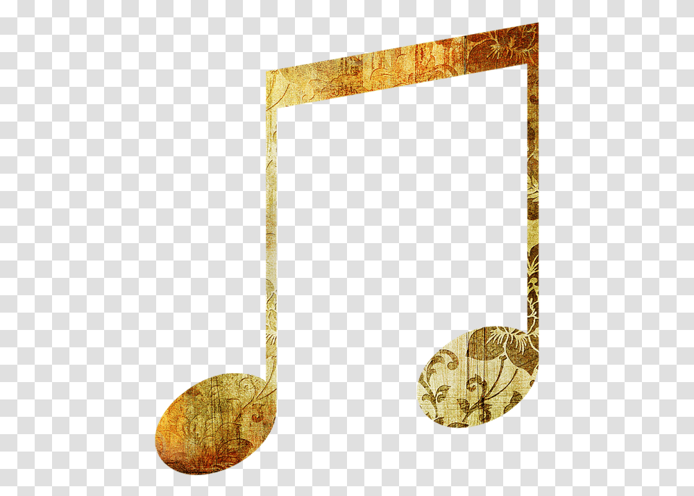 Notas Musicales Doradas, Gold, Bronze, Mirror, Trophy Transparent Png