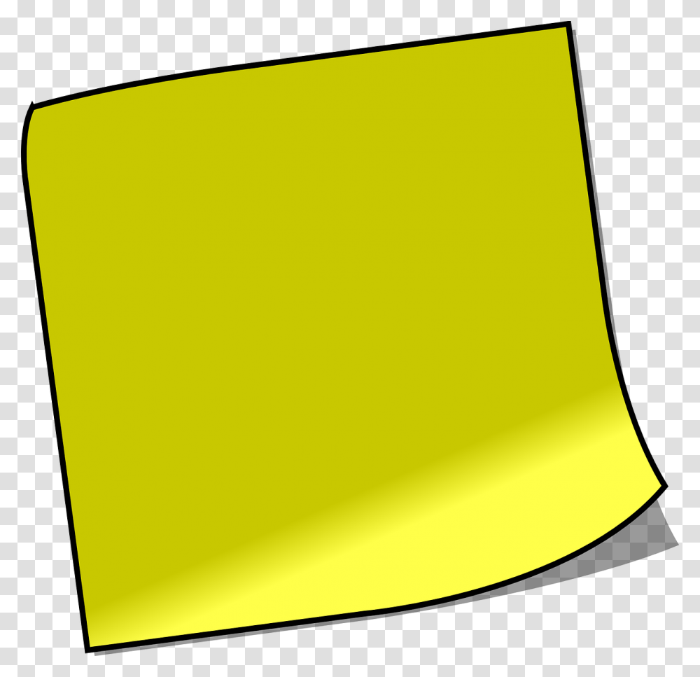 Note Clipart Yellow Post It Note, Lighting, Paper, Business Card Transparent Png