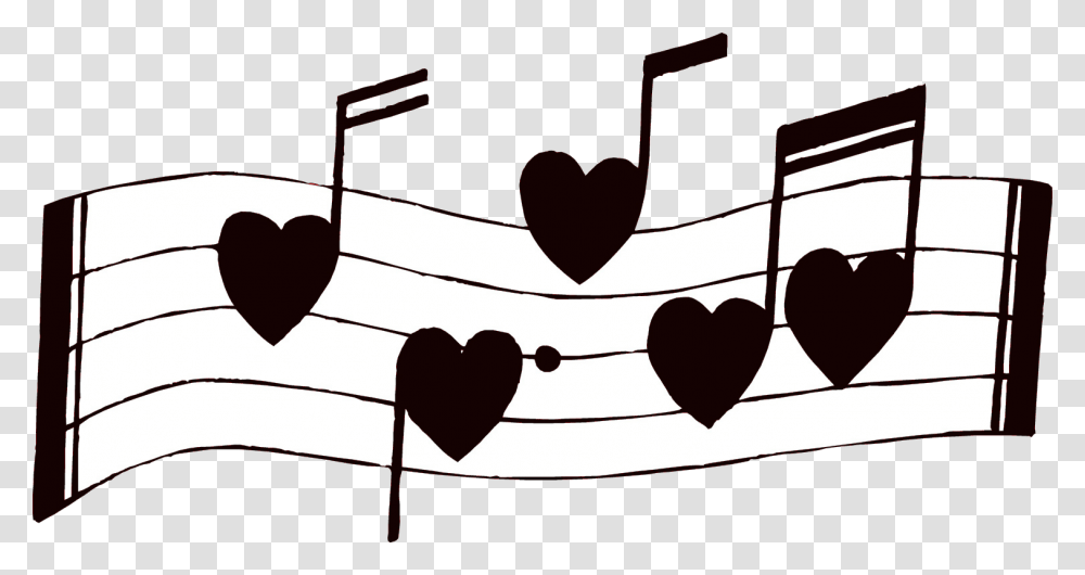 Note Music Notes Musical Clip Art Free Clipart Image Heart Music Note Clipart, Label, Silhouette Transparent Png