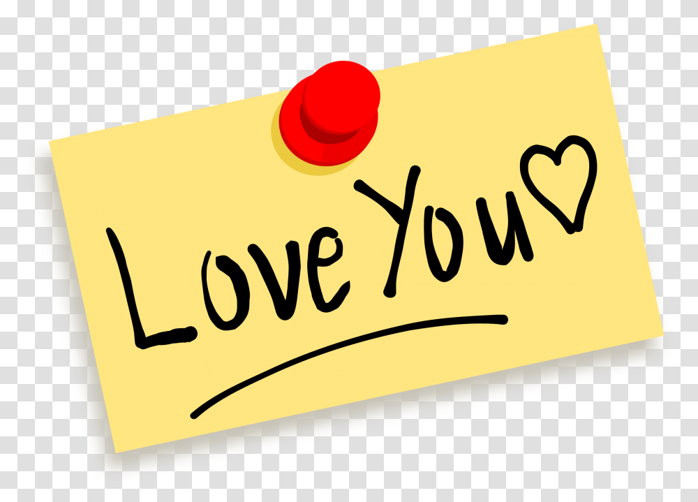 Note Thumbtack Notes Message Love Post Love You Clip Art, First Aid, Label, Cake Transparent Png