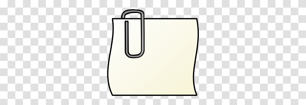 Note With Paperclip Clip Art, Bag, Shopping Bag, Briefcase, Tote Bag Transparent Png