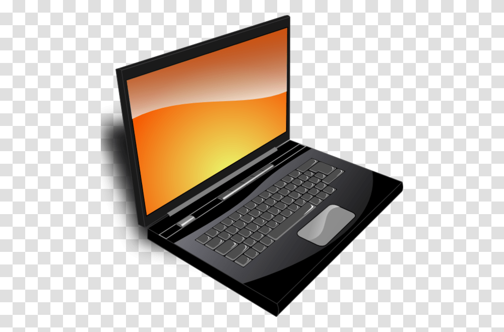 Notebook Clipart Orange Laptop Clip Art, Pc, Computer, Electronics, Computer Keyboard Transparent Png