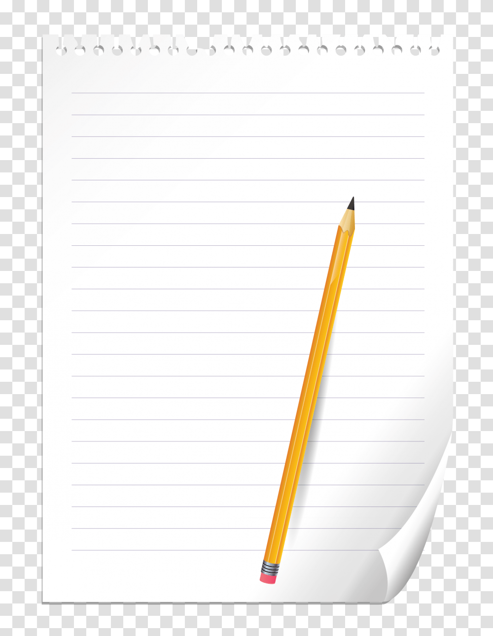 Notebook Clipart, Pencil, Page Transparent Png