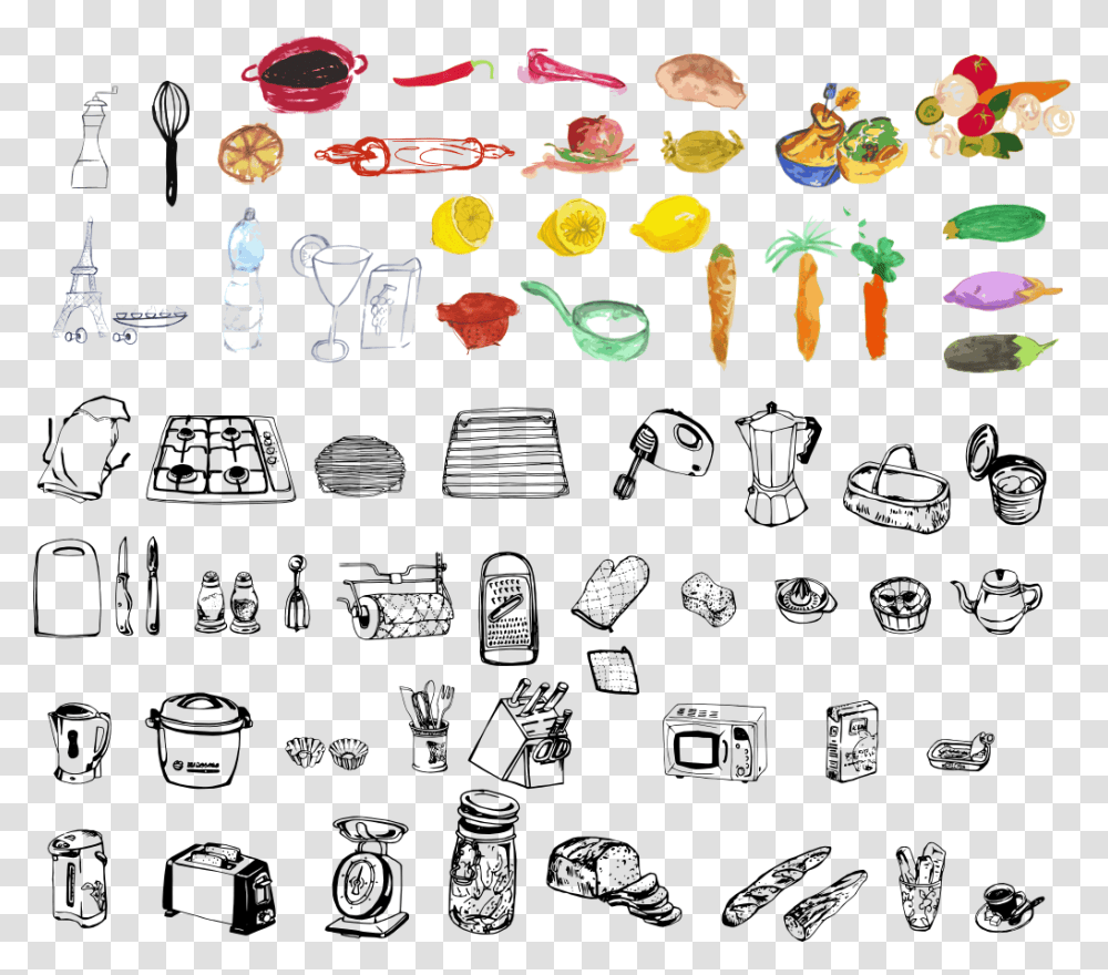 Notebook Clipart Vintage All Things In The Kitchen, Alphabet, Accessories, Accessory Transparent Png