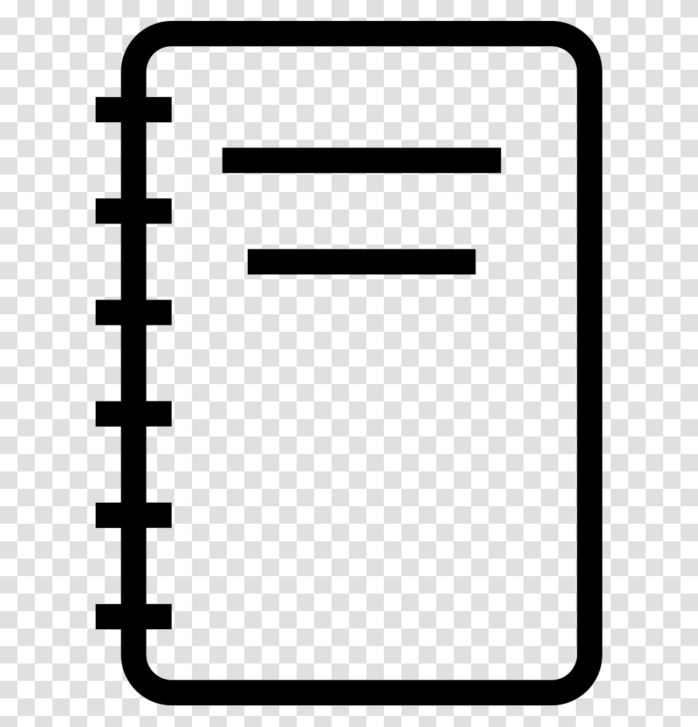 Notebook Outline Icon Free Download, Brick, Cross Transparent Png