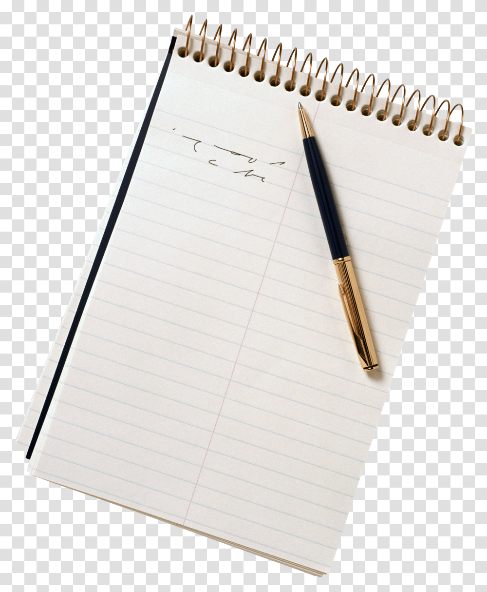 Notebook, Page, Diary, Pen Transparent Png