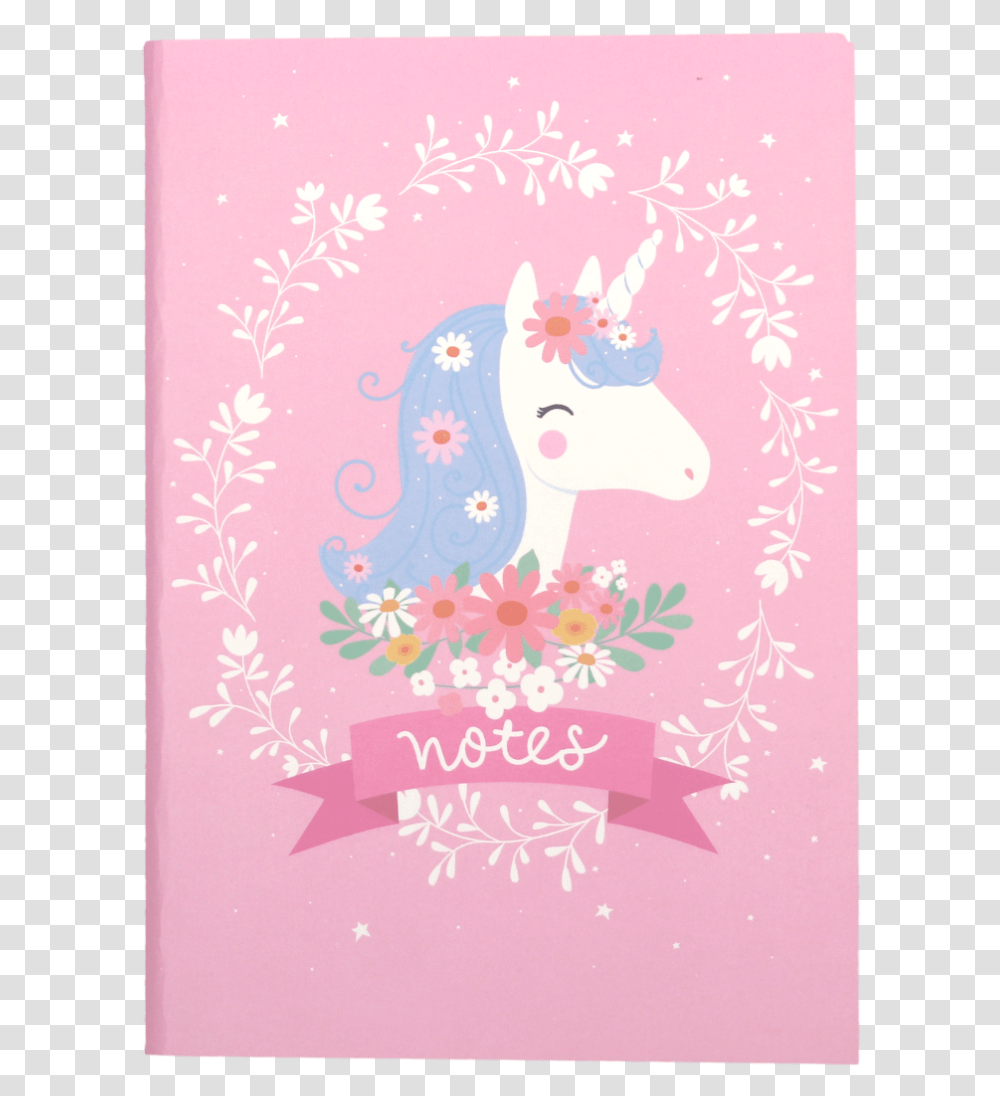 Notebook Unicorn, Envelope, Mail, Greeting Card, Mammal Transparent Png