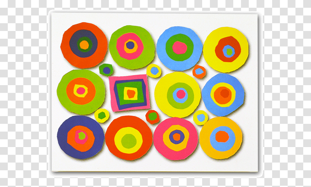 Notecard With Circles And Square Design Circle, Floral Design, Pattern Transparent Png