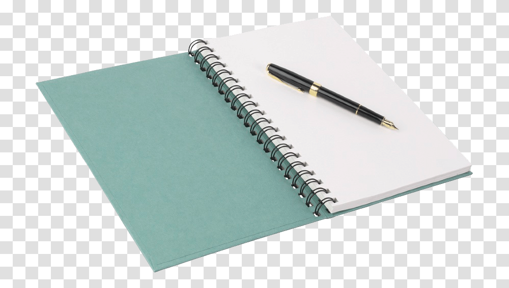 Notepad And Pen Paper And Pen, File Binder, Spiral Transparent Png