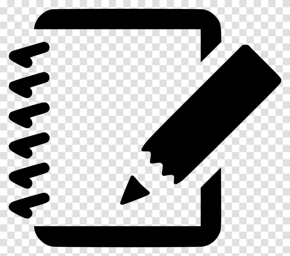 Notepad Icon, Stencil Transparent Png