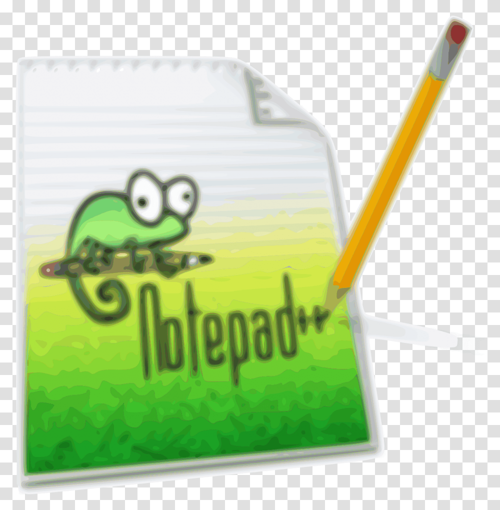 Notepad Plus Windows Notepad Icon, Text, Label, Box, Pencil Transparent Png
